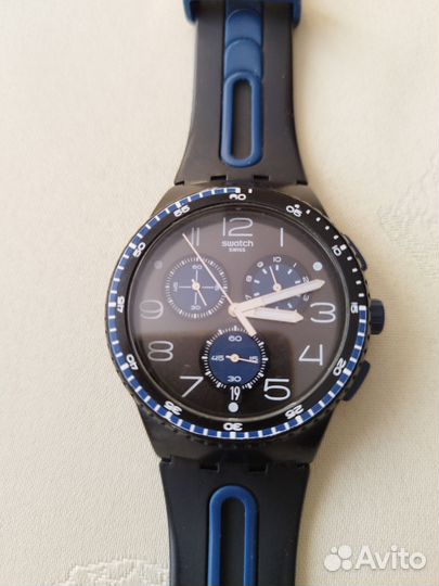 Мужские наручные швейцарские часы кварцевые