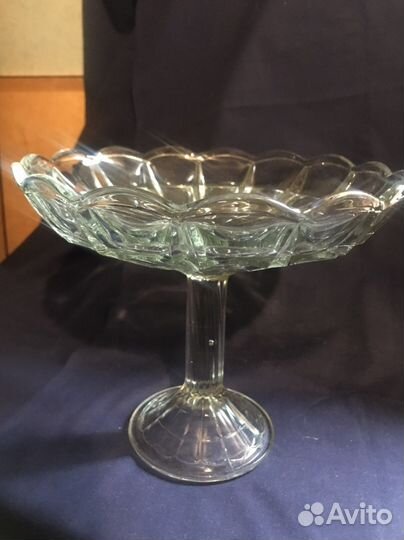 Ваза для фруктов на ножке СССР