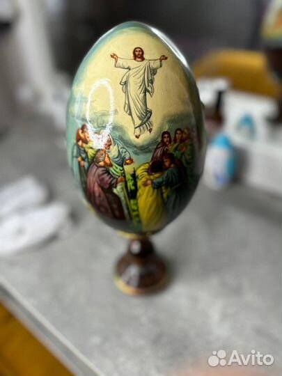 Яйцо пасхальное деревянное