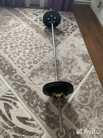 Гриф с блинами