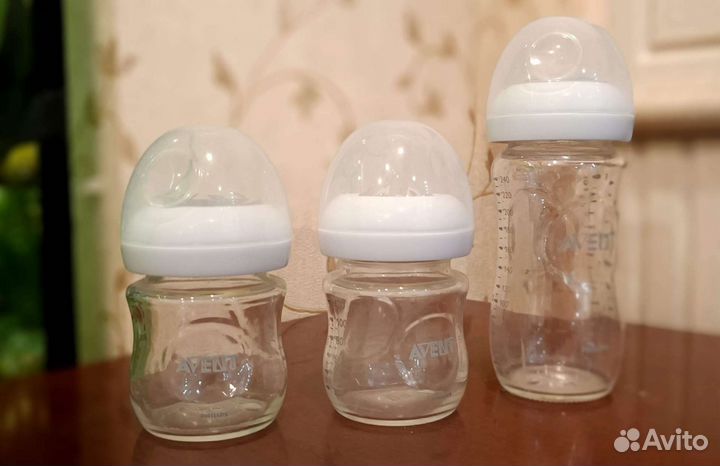 Бутылочки avent стеклянные