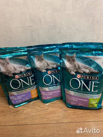 Сухой корм для домашних кошек purina ONE 3кг