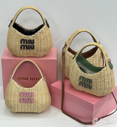 Сумка корзинка Miu Miu