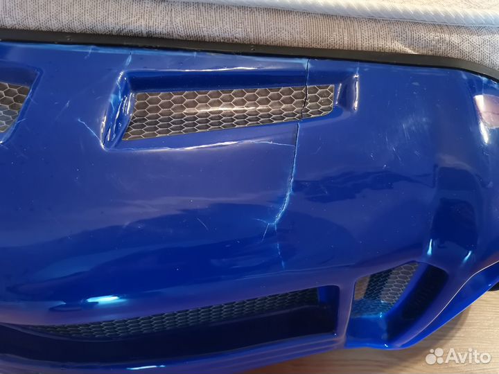 Детская кровать машинка с матрасом и подсветкой