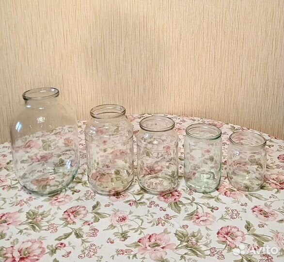 Банки стеклянные 3, 07, 05 литра
