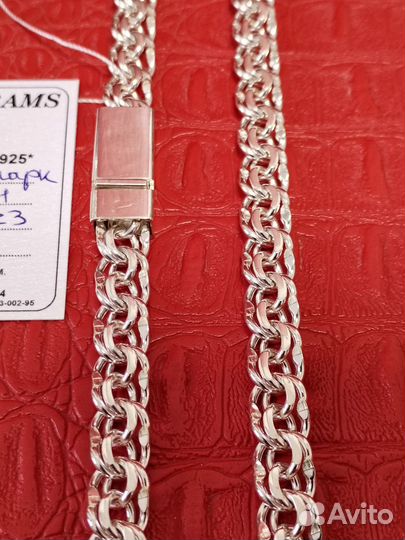 Мужская серебряная цепь 