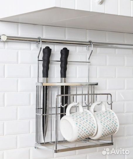 Кухонные аксессуары навесные на рейлинг