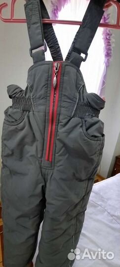 Зимние брюки для девочки 86см