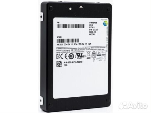 Жесткий диск Samsung PM1643a/ PM 1643 a 960Gb