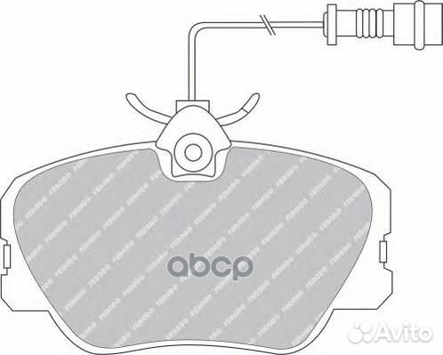 Колодки ferodo FDB415 0004200720,0004209920