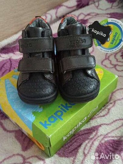 Ботинки кожаные демисезонные kapika