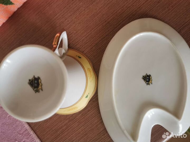 Кружка с блюдцем