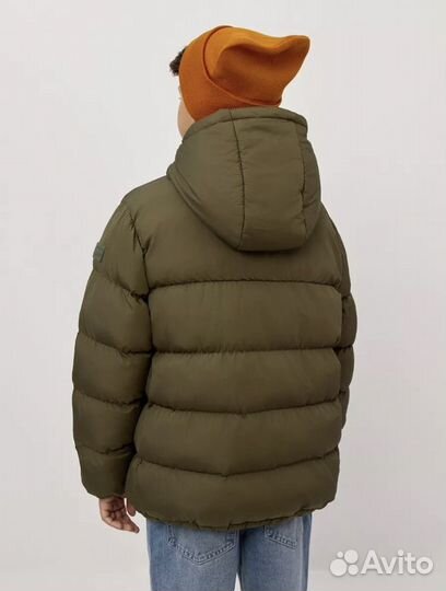 Куртка демисезонная стеганая с капюшоном 128