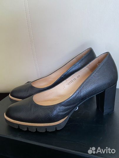 Туфли черные кожа 40