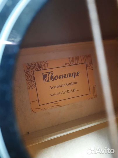 Гитара Homage LF-4111 BK акустическая
