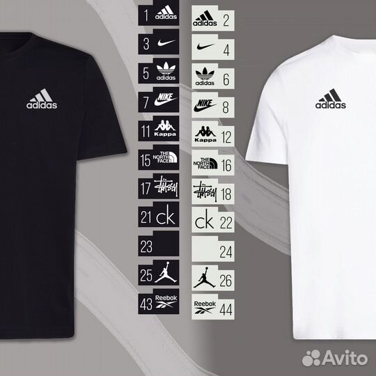 Reebok и другие футболки, мелкий опт доставка авит