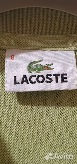 Поло lacoste оригинал 2 шт. размер 6