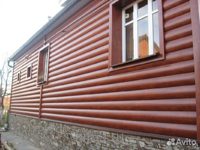 Сайдинг Бревно Мореный Дуб Матовый