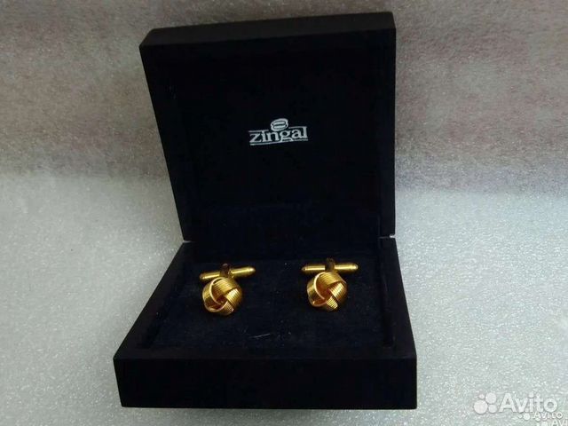 Позолоченные запонки Zingal