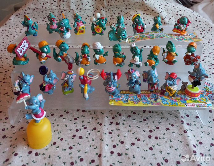 Коллекции киндер сюрпризов дино семья