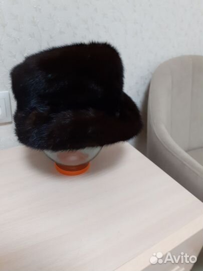 Шапка зимняя норковая женская