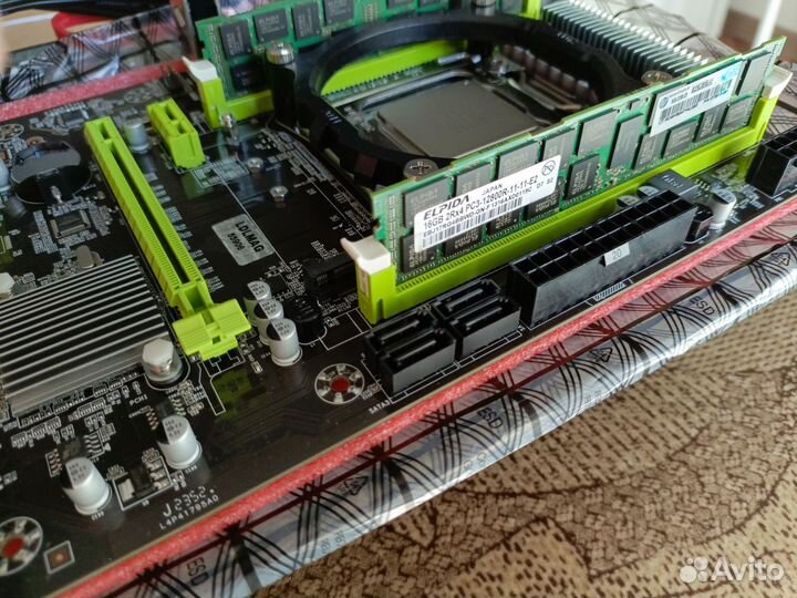 Комплект Xeon E5 2650v2 + Кулер 2 медные трубки