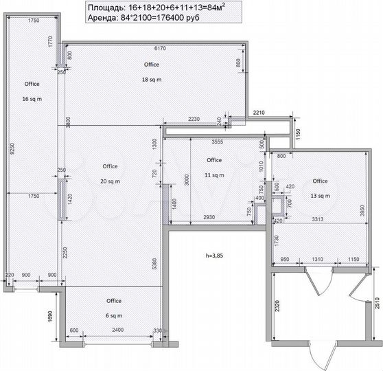 Торговая площадь, 84 м² на первой линии