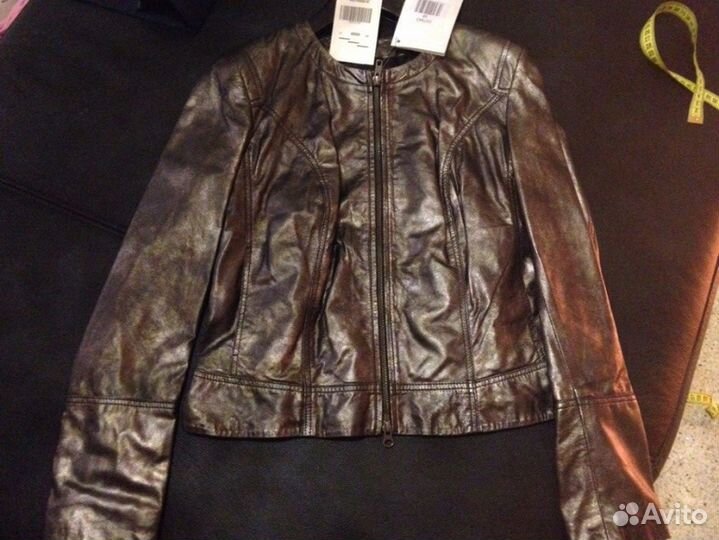 Куртка кожаная, Германия, размер 42