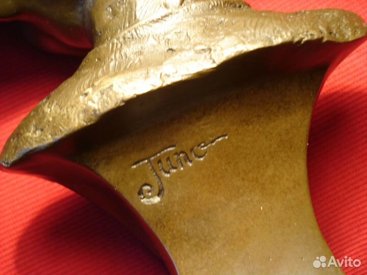 Бюст Тролль смех Франция 28см Редкая Бронза Париж