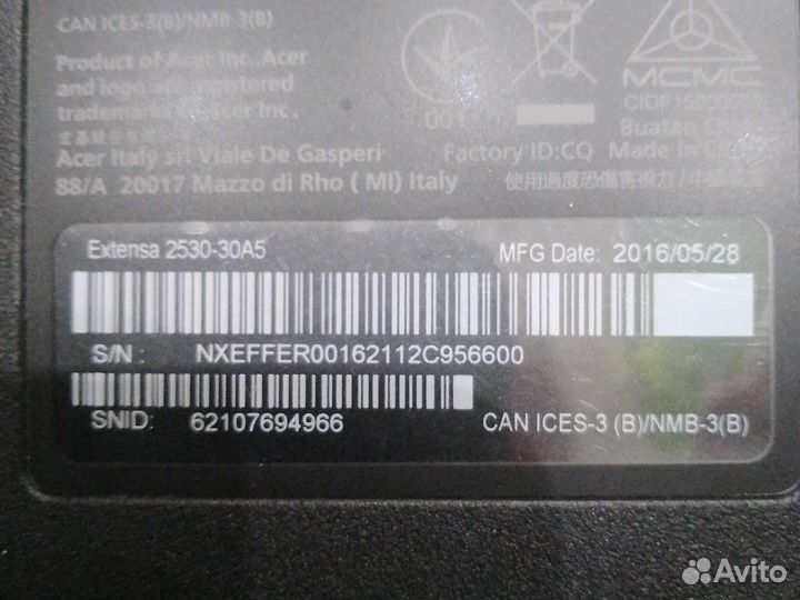 Ноутбук acer