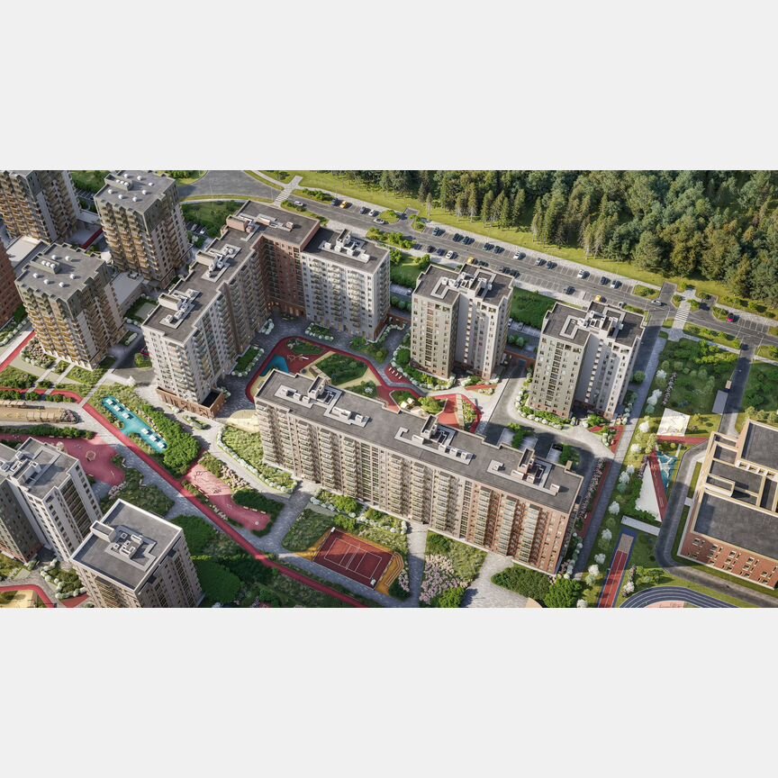 2-к. квартира, 57,7 м², 10/12 эт.