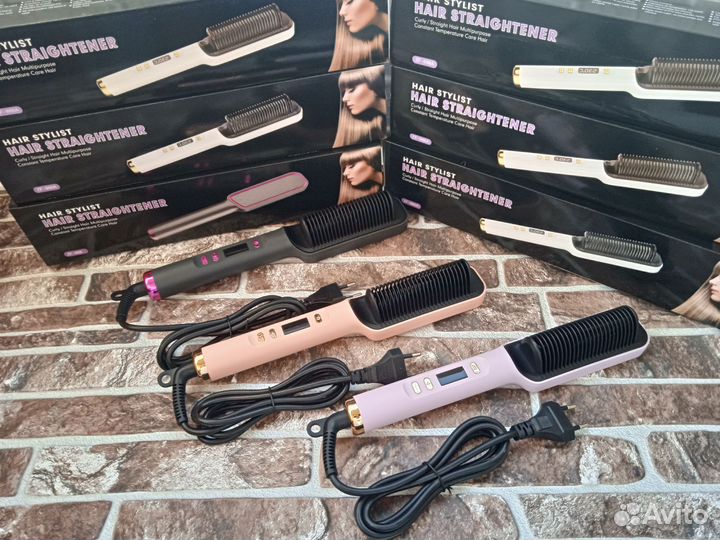 Расческа выпрямитель для волос с экраном 80/230С