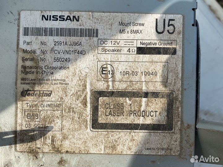 Nissan Teana j32 магнитола