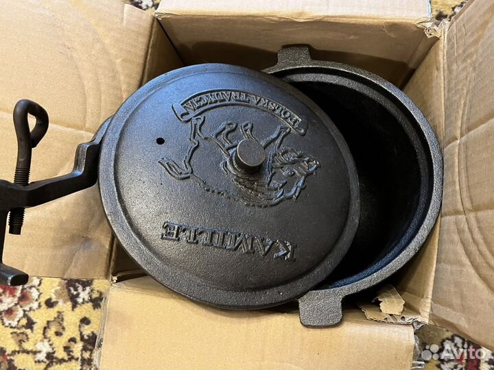 Польский чугунный казан на ножках