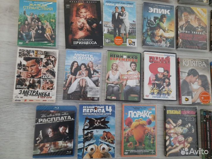 DVD Blu-ray диски Новые с фильмами и мультфильмами