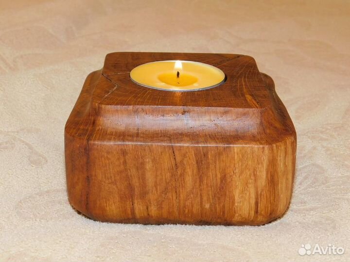 Подсвечники из дуба