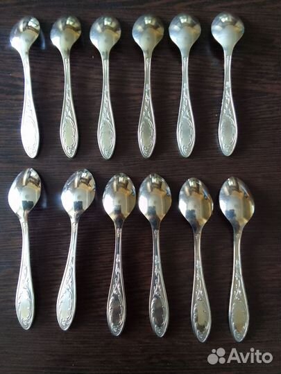 Ложечки кофейные мельхиор