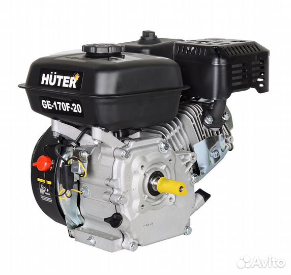 Двигатель бензиновый huter GE-170F 20 Вал 7 л.с