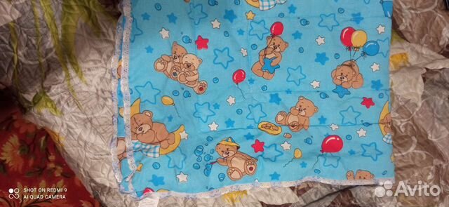 Одеяло детское новое, подушка