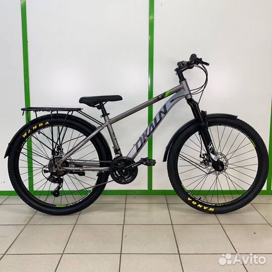 Скоростной велосипед Серый-черный новый