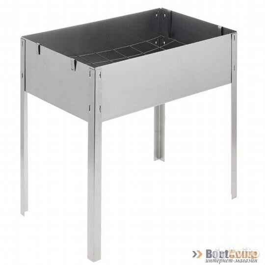 Мангал - коптильня Домашний Сундук с 6 шампурами 3