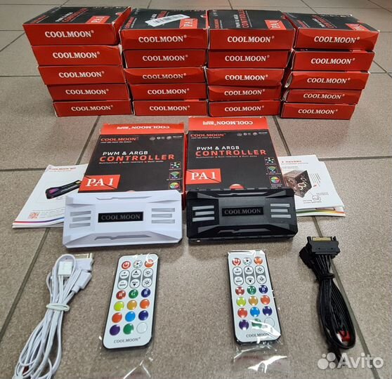 Argb и Хаб 4pin PWM контроллер Coolmoon с пду