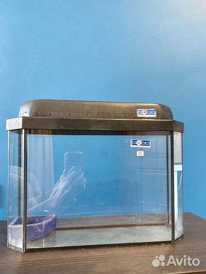 Аквариум 15 л. с крышкой