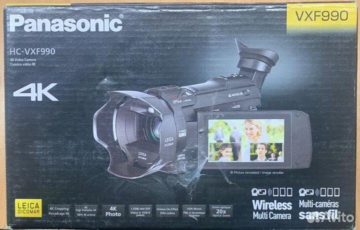 Видеокамера panasonic hc vxf990 4k