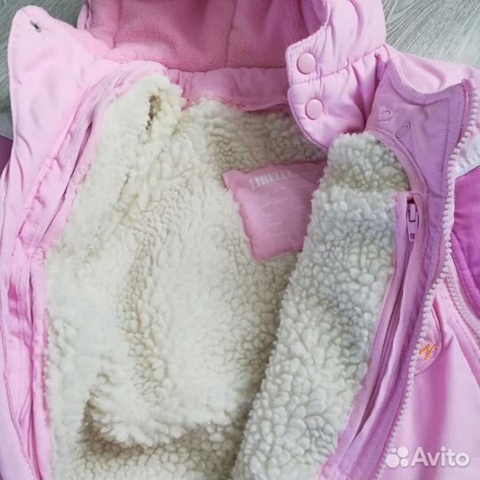 Комбинезон зимний 2в1 для девочки