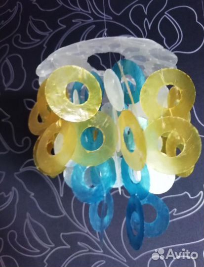 2 подвеса из ракушек под лампы или без