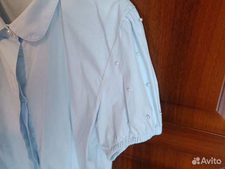 Рубашка с коротким рукавом на девочку