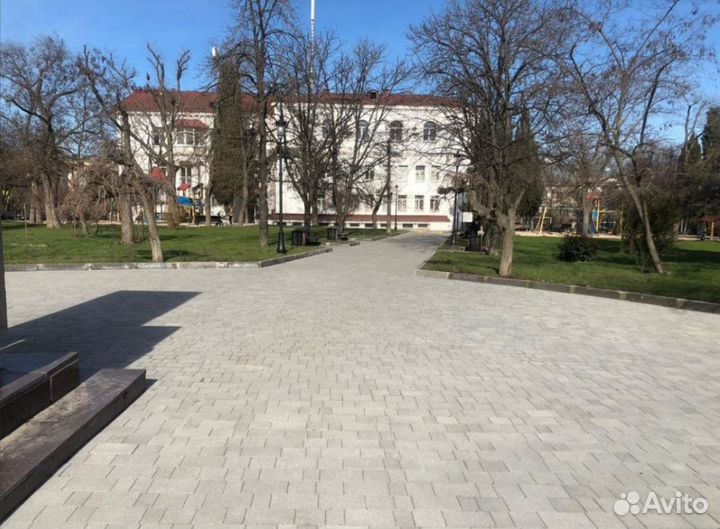 Тротуарная Плитка Старый Город Гранит Серый