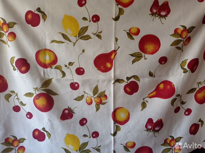 Новая летняя льняная скатерть с 6 салфетками