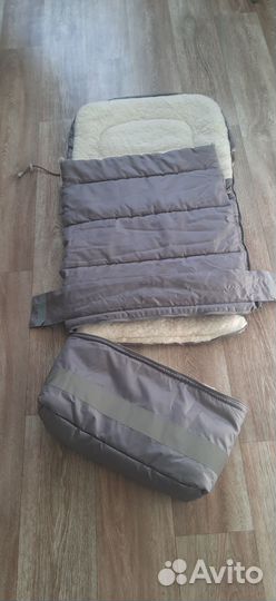 Меховой конверт в коляску-санки овчина